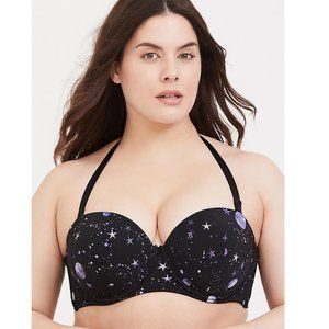 Torrid Curve Black Galaxy Push Up Bra 40D